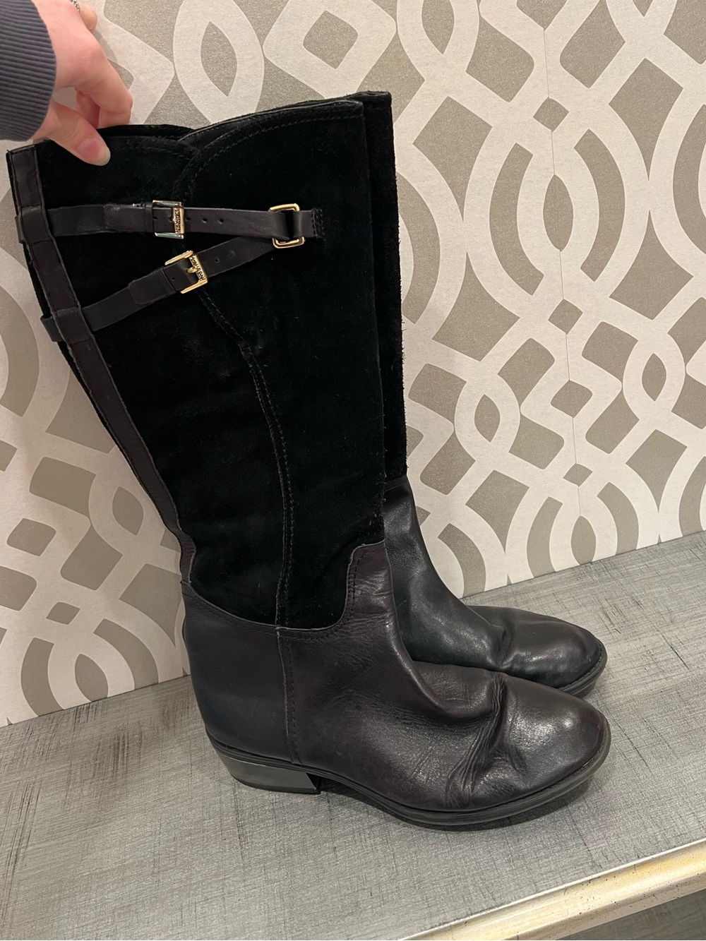 Lauren Ralph Lauren Wide Calf Black Boots
